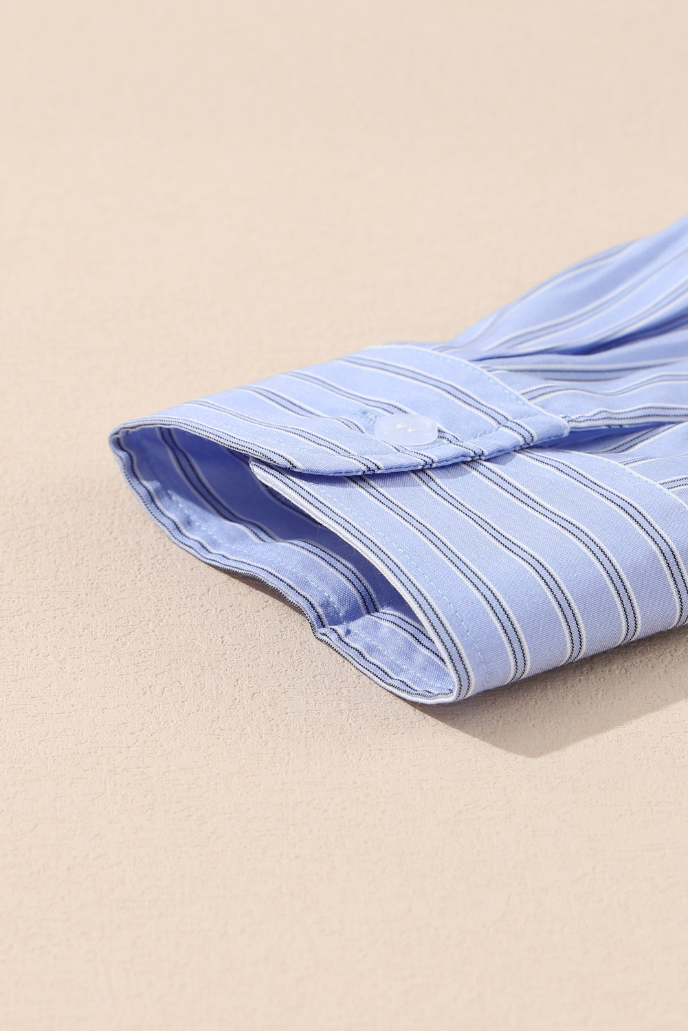 Black Stripe Button Up Oversized Casual Shirt