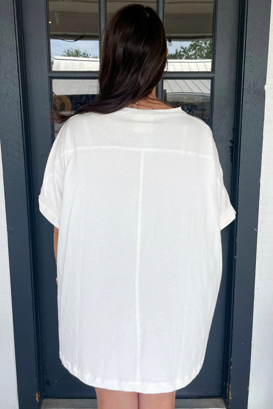 White Sequined Texas Graphic Plus Size T Shirt